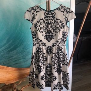 Cream and Black B. Darlin Dress